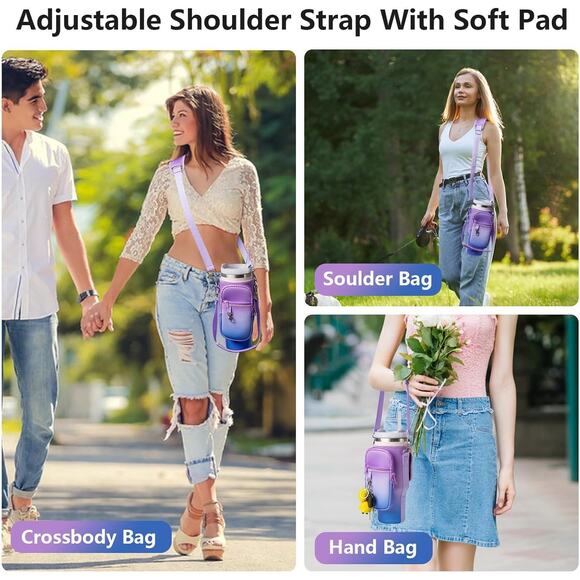 Stanley Tumbler Water Bottle Neoprene Insulated Carrier Bag - Picture 10 of 11